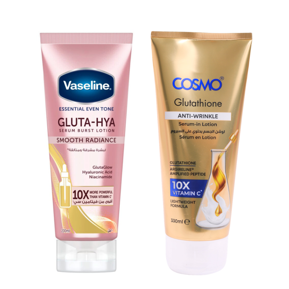 Glutathione and Niacinamide Body Whitening Lotion Set - 330 ml + 200 ml