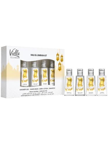 مجموعة العناية للحج والعمرة خالية من العطر من فييل – 4 × 30 مل