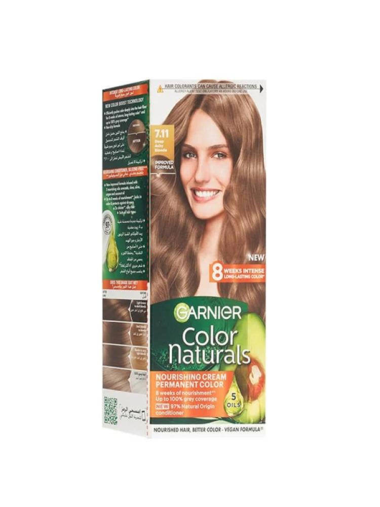 Garnier Color Naturals hair dye, dark ash blonde 7.11
