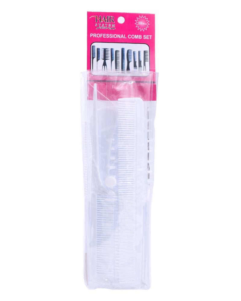 Salon System Professional Comb Set – 10 Pieces