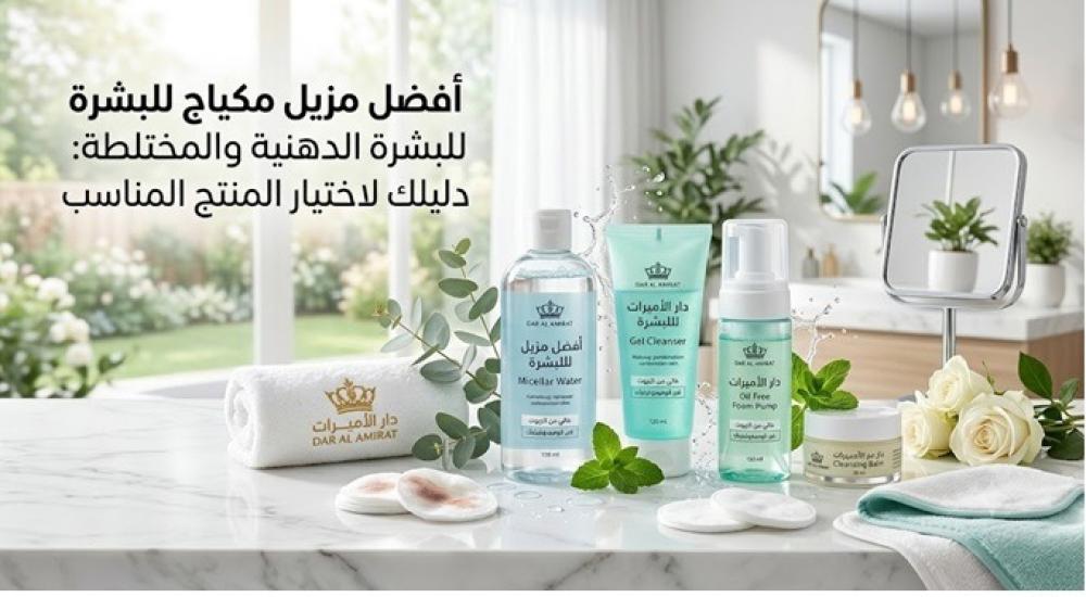 أفضل مزيل مكياج للبشرة الدهنية والمختلطة: دليلك لاختيار المنتج المناسب