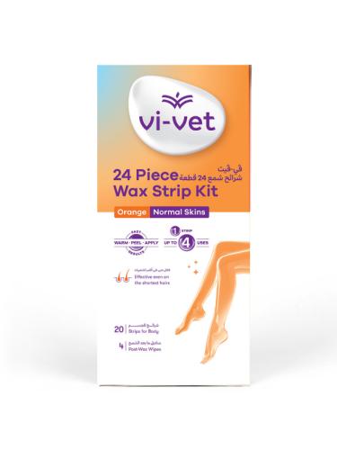 A set of hair removal wax strips for normal skin from Orange - 24 pieces