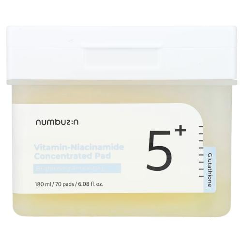 Numbuzin 5 - Concentrated Vitamin Niacinamide Patches to Lighten Dark Spots, 180 ml (70 Pads)