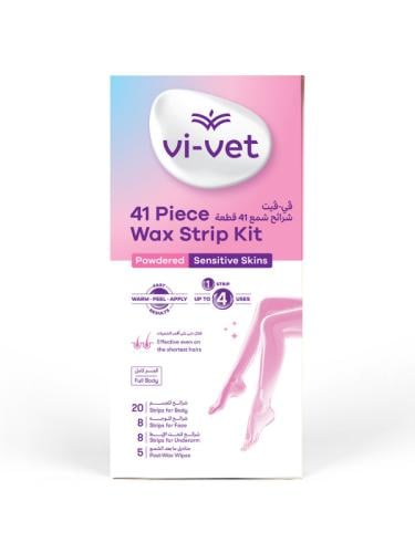 Vi-Vet Sensitive Wax Strips Set - 41 Pieces