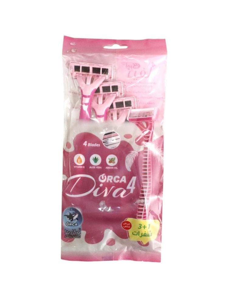 Orca Womens Razor Set 4 Blades – 3+1 Pieces