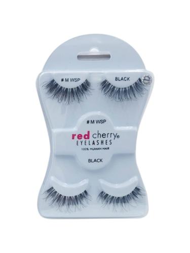 Red Cherry Decorative False Eyelashes – 2 pcs – Black – #MWSP