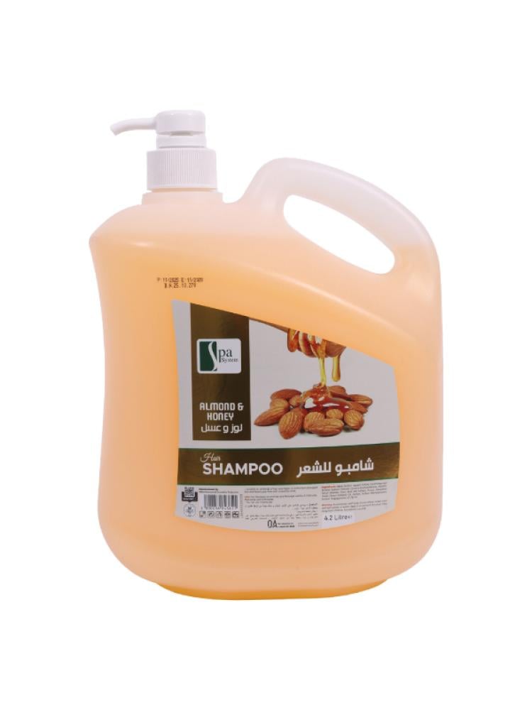 شامبو للشعر باللوز و العسل من سبا سيستم , 4.2 لتر