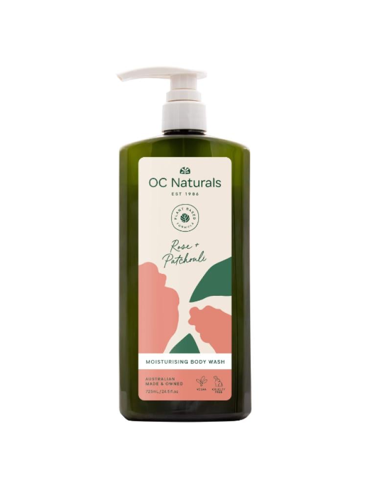 او سي ناتشورالز غسول الجسم المرطب بالورد والباتشولي – 725 مل