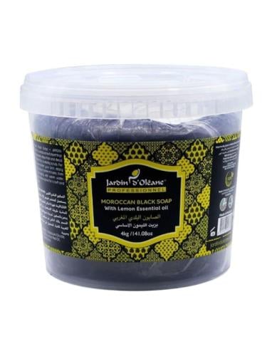 Moroccan Black Soap with Lemon Oil from Jardin d'Olean - 4000g