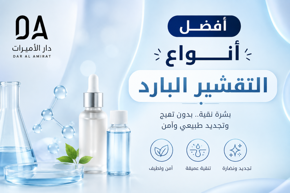 أفضل أنواع التقشير البارد المضمونة: بشرة موحدة، نضرة، وخالية من التصبغات والكلف