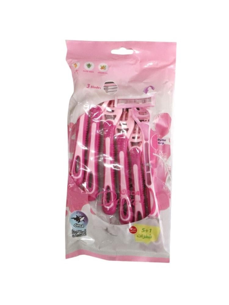 Orca 3-Blade Womens Razor – 5+1 Pieces