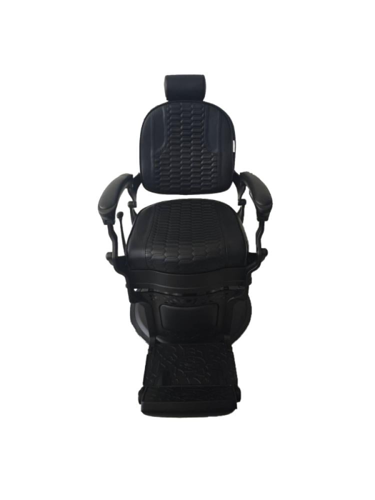 كرسي حلاقة رجالي اسود مع حديد اسود من صالون سيستم - BX-2961B-2