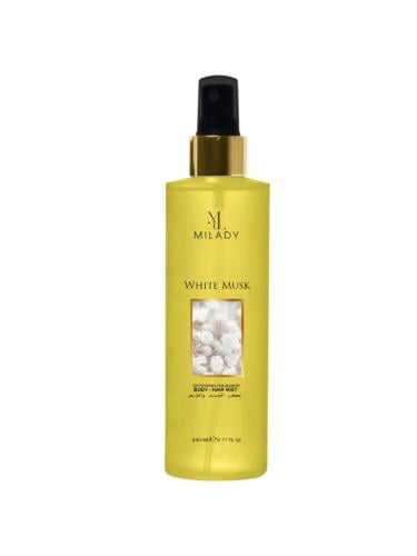 معطر للشعر والجسم بالمسك الأبيض من ميليدي - 240 مل