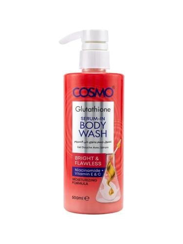 COSMO Glutathione Serum-In Body Wash Bright & Flawless - 500ml -    -