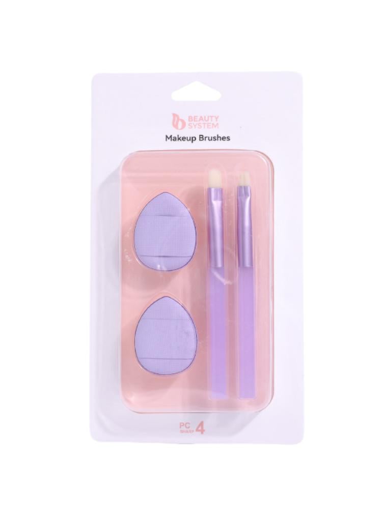 Beauty System Makeup Sponge with Brush – 4 Pieces