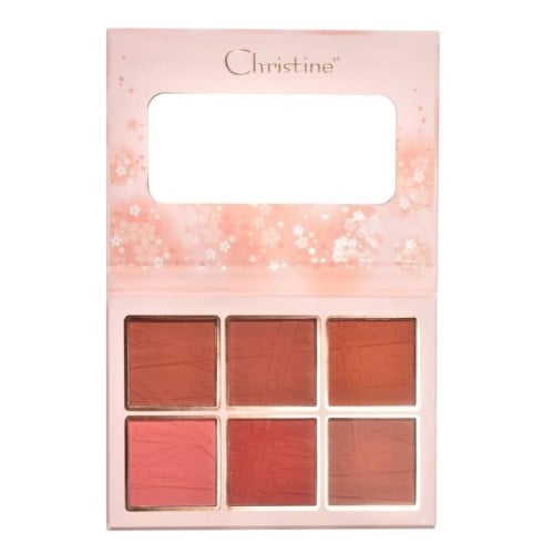 Christine - 6 Color Blush Palette, CH-B2202