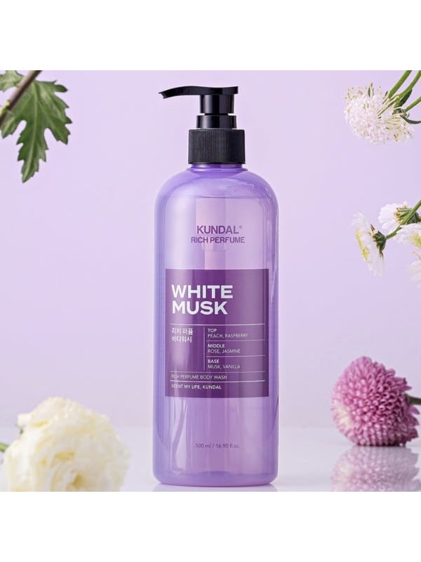 Kundal Rich Perfume Body Wash White Musk – 500 ml