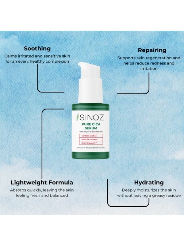 Sinoz Pure Cica Repair & Nourishing Serum – 30 ml - دار الأميرات