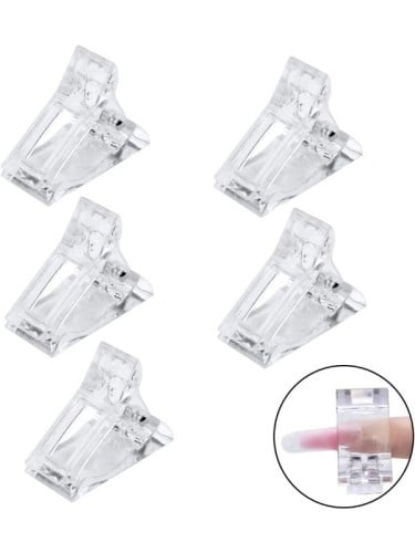 Nail tip clips, 5 pieces(random color )