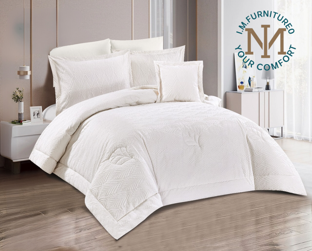 مفرش نتاليا  المميز مزدوج- اوف وايت