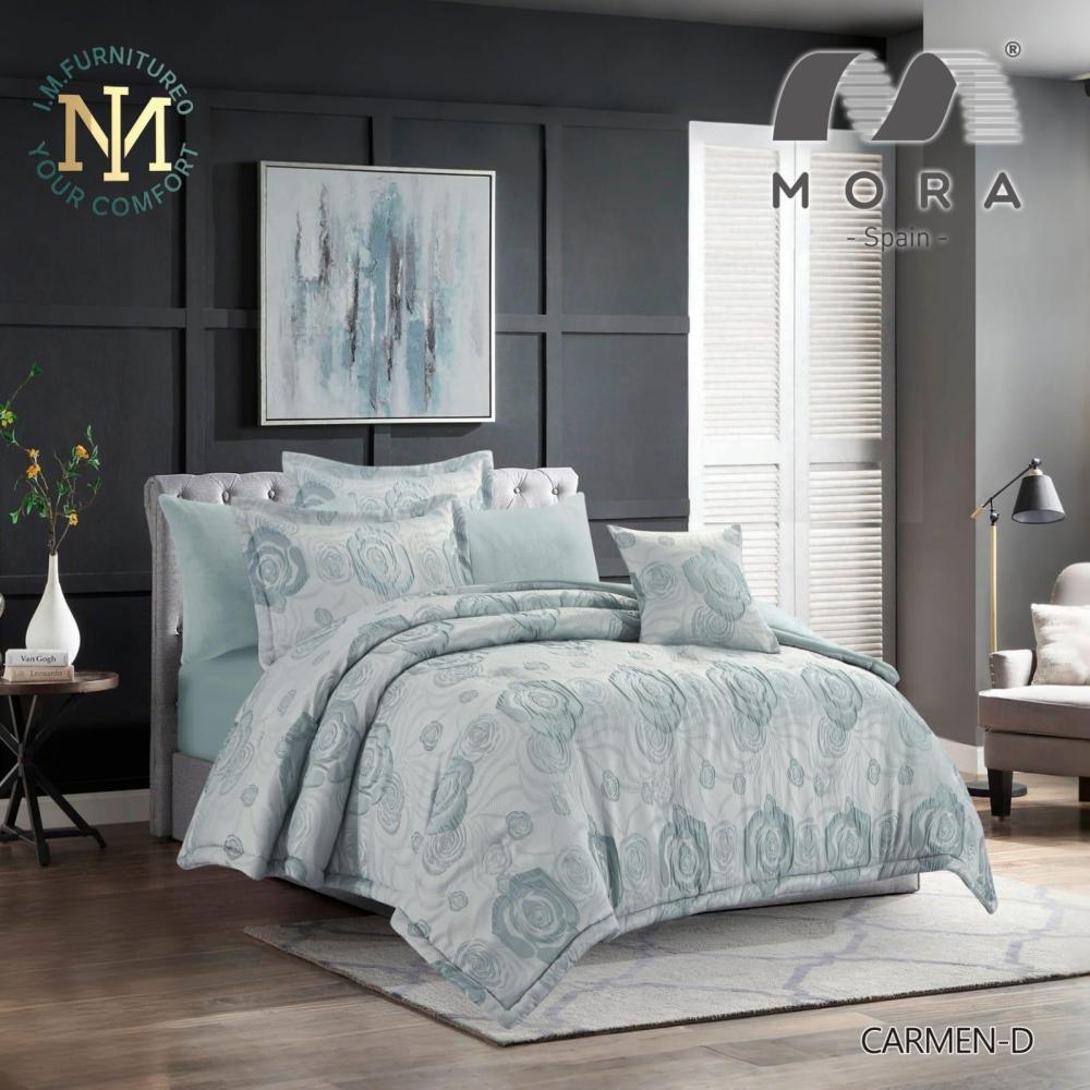 مفرش كارمين الشتوي  - CARMEN-D - مفارش سرير - أزرق سماوي بارد