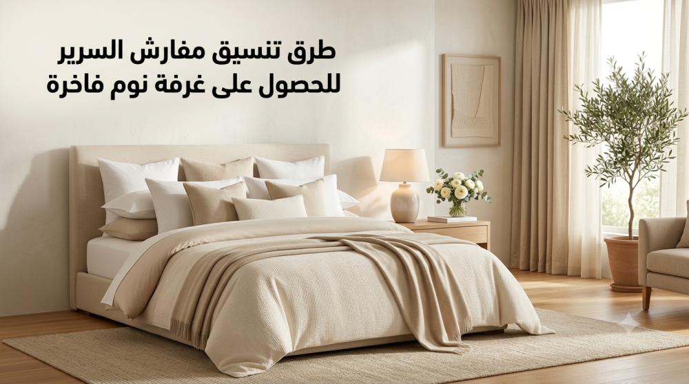 طرق تنسيق مفارش السرير للحصول على غرفة نوم فاخرة