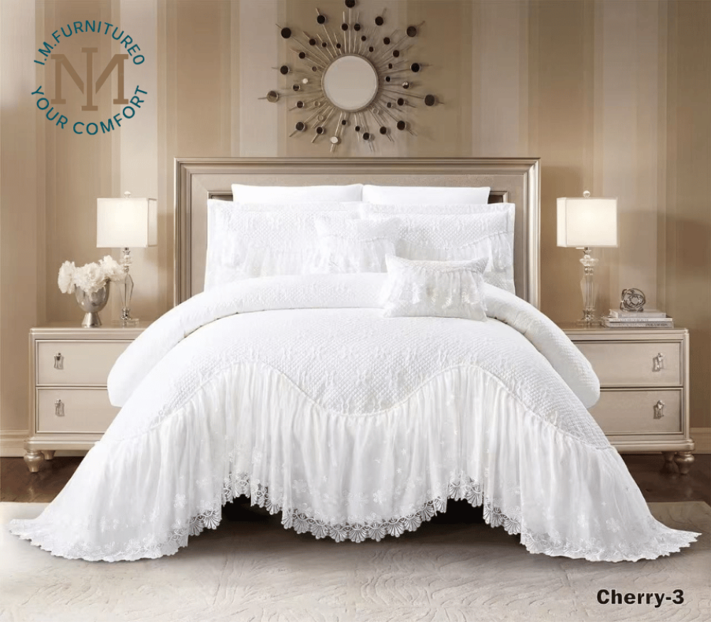 أفضل مفارش عرايس فخمة في السعودية | تسوقي بكج العروسة المثالي من متجر للمفارش"