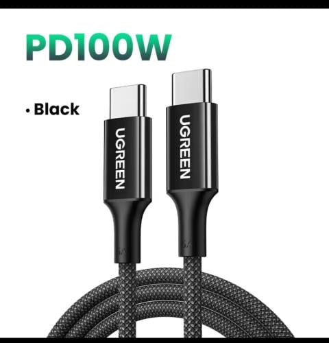 كيبل شحن UGREEN تايب سي 100W