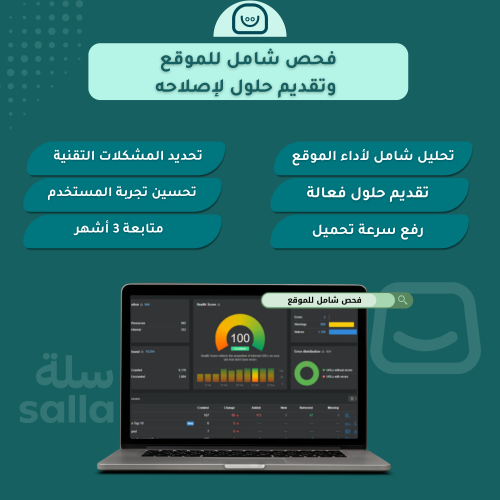 فحص شامل للموقع وتقديم حلول لإصلاحه