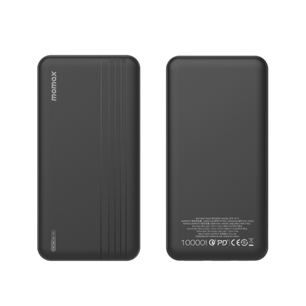 Momax iPower 10000mAh Dual USB Port USB-C Power Bank with 20W PD