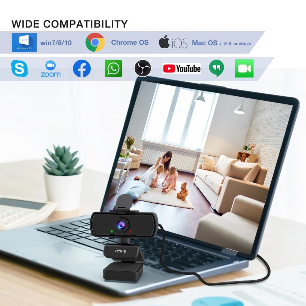 كاميرا ويب FIFINE 1440p Full HD PC