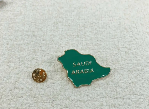 بروش خريطة أخضر مستوحى من المملكة العربية السعودية...