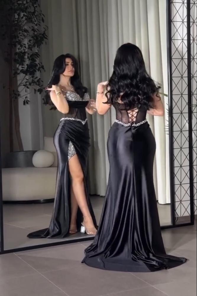 فستان سهرة تفته تطريز راقي جداً