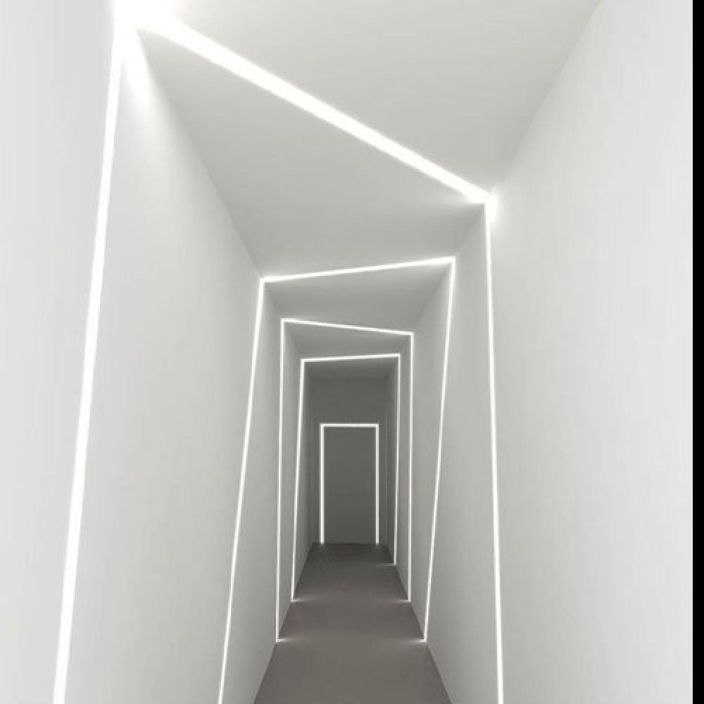 بروفايل سيلكون مقاس 14×20 بدون شفه خارجية عدد 2 مخرج للاناره المخفي