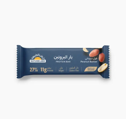 بار بروتين فول سوداني خالي جلوتين تباتي 40جم ارض ا...