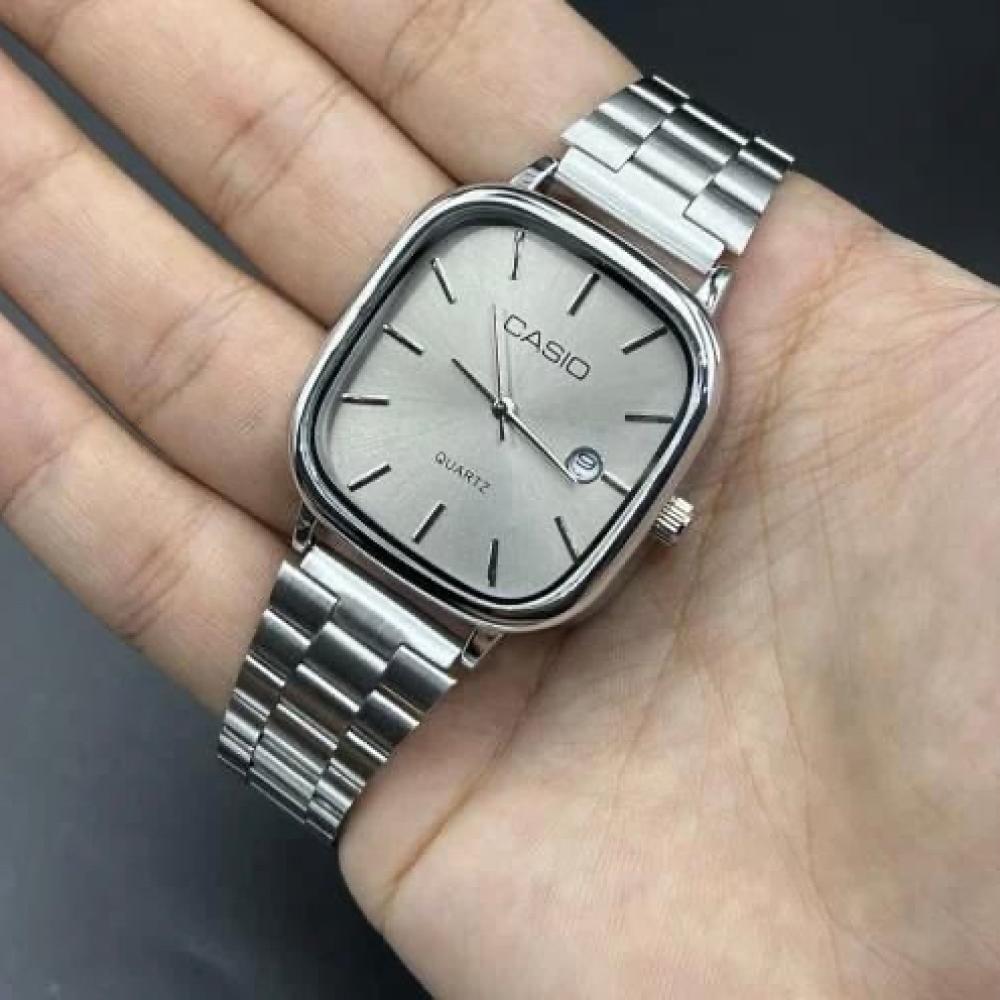 ساعة كاسيو  casio LTP فضي رصاصي