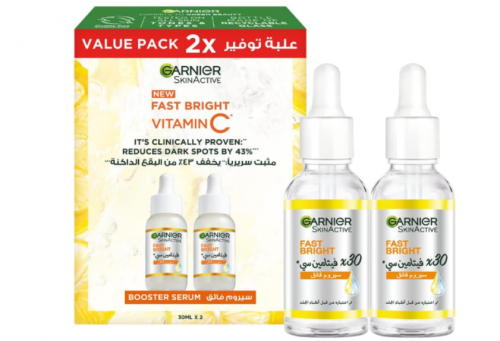 غارنييه سيروم سكين اكتيف فاست برايت 30x معزز بفيتا...