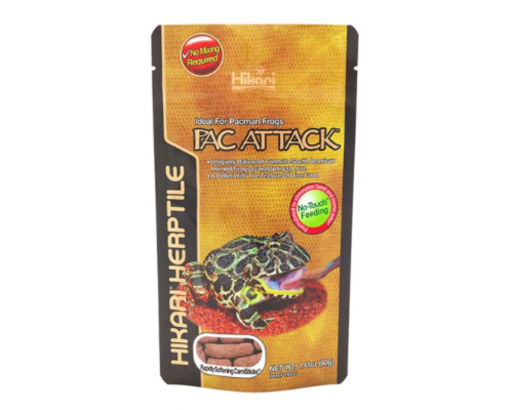 طعام ضفادع باك مان – أعواد طرية تحاكي الغذاء الحي Hikari Reptile PAC ATTACK  | - | Betta Bite - Betta Bite Aquarium Supplies Store in Saudi Arabia