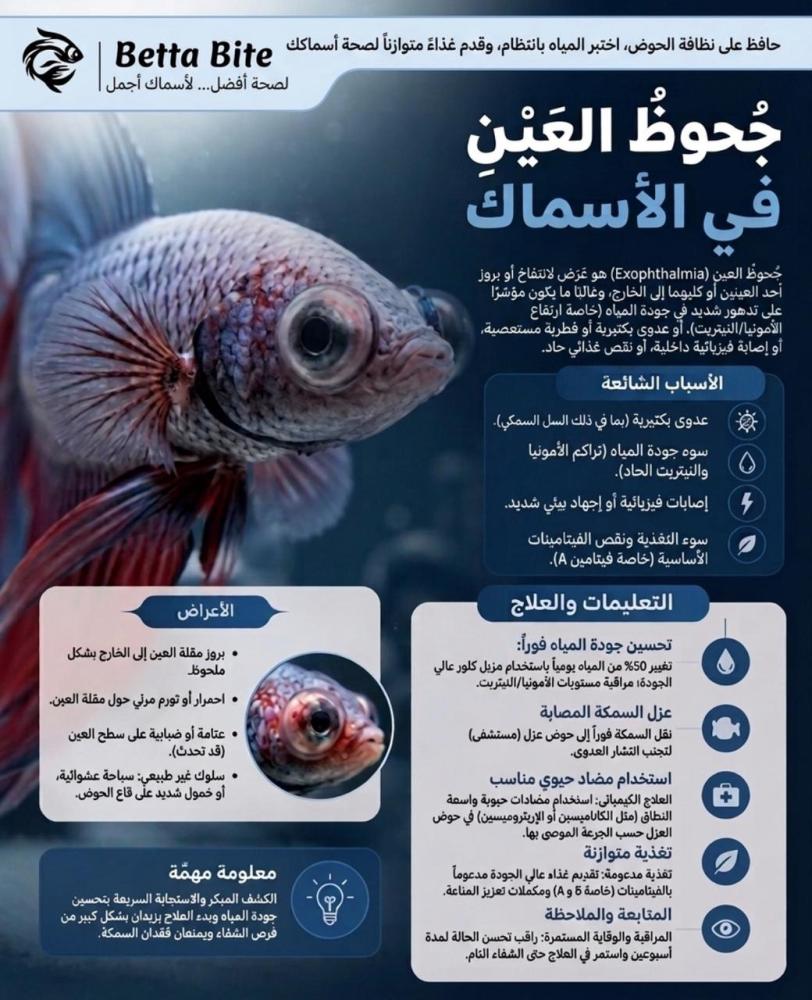 جحوظ العين في أسماك الزينة