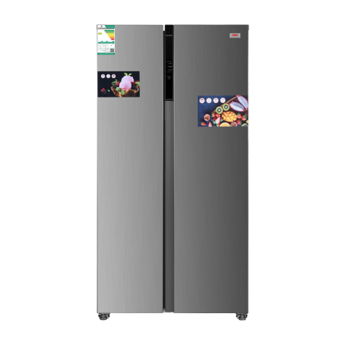 ثلاجة HAAM دولابي استيل 18.4 قدم انفرتر HM910SSD-O...