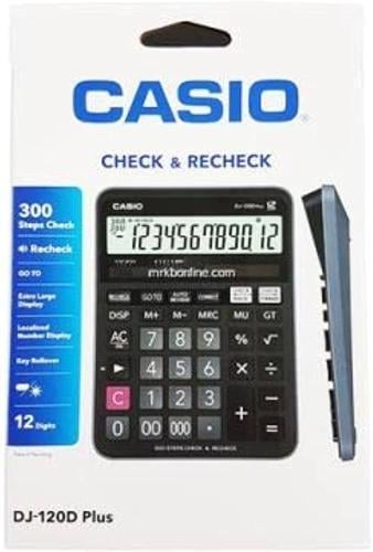 الة حاسبة مكتبي كبير 300 مراجعة كاسيو DJ-120D PLUS