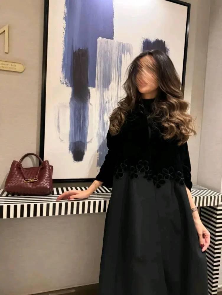 عبايه شتويه دبل كلوش جديد