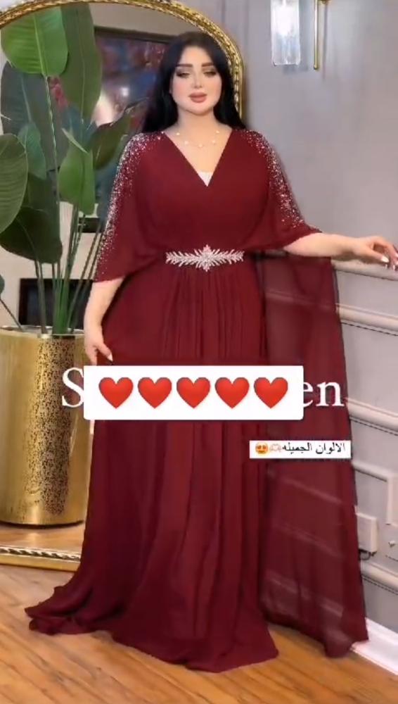 فستان سهره شيفون جورجيت..فصوص كبس⚡الاصلي