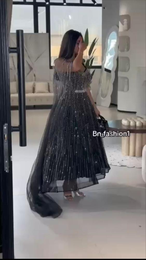 فساتين سهره     كريب استرتش.. فصوص كبس