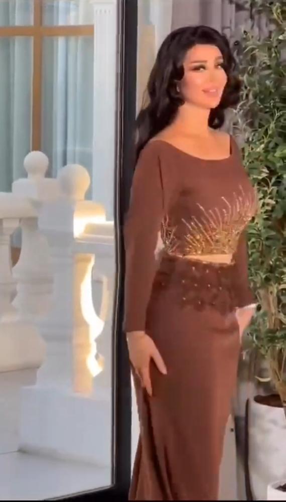 فستان سهره باربي تطريز يدوي الاصلي ورد ليزر