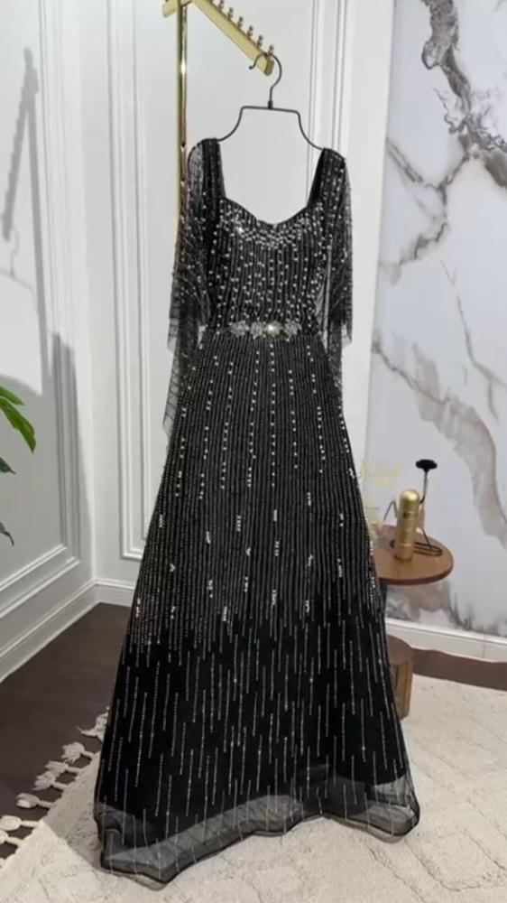 فساتين سهره     كريب استرتش.. فصوص كبس