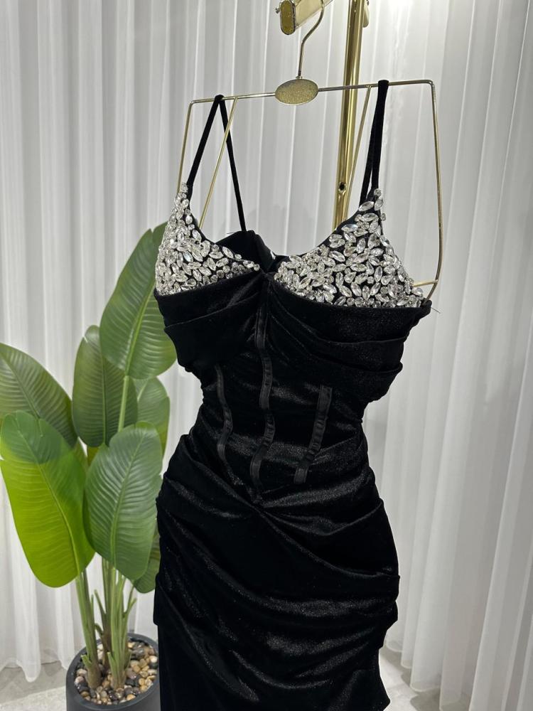 فستان سهره مخمل+تطريز انيق