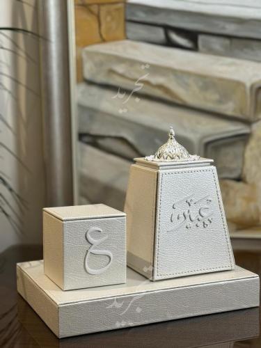 تصميم مبخرة جلد سكري مع الاسم حسب طلب العميل