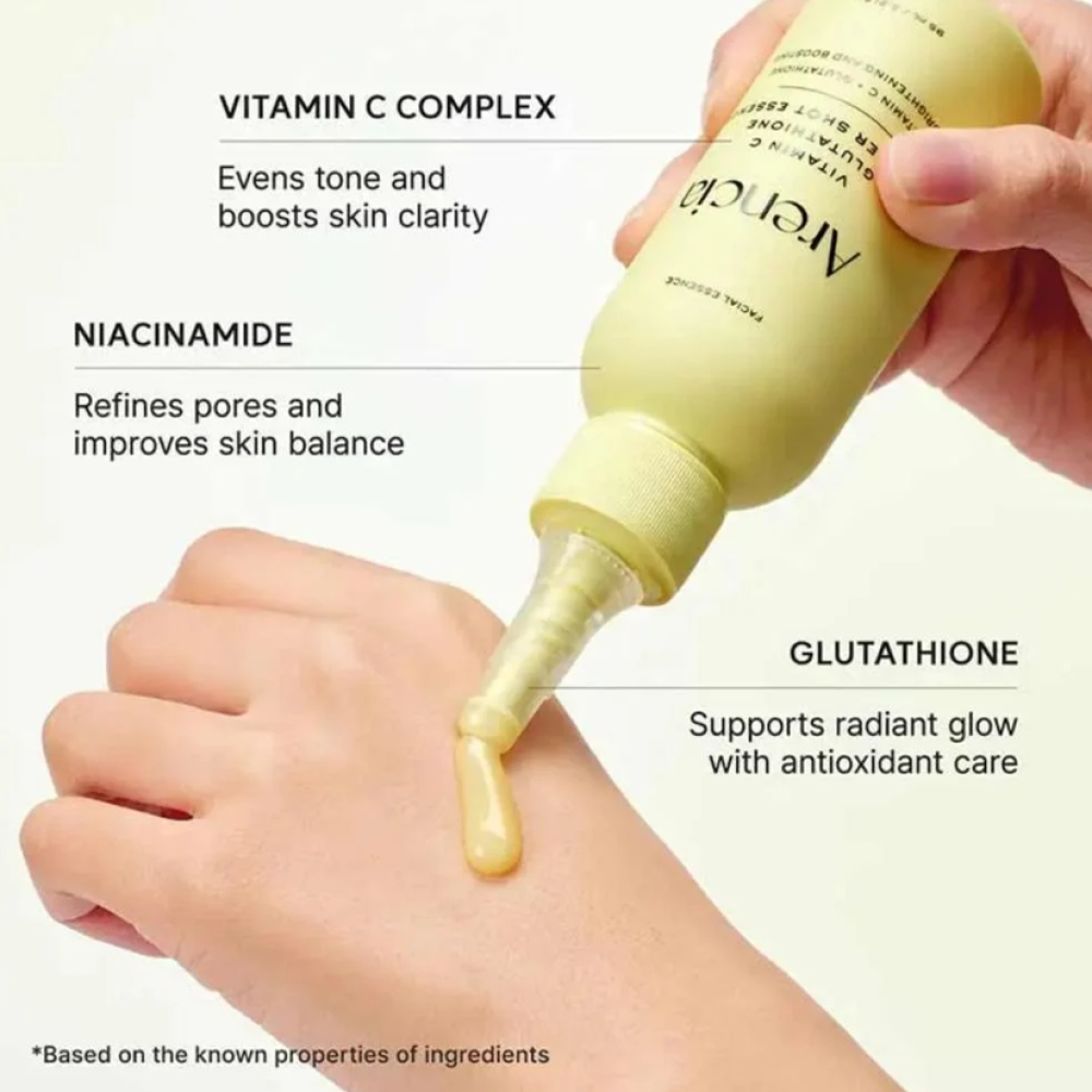 glutathione booster injection Arencia Vitamin C & Glutathione Booster Shot for Brightening & Radiance 95ml