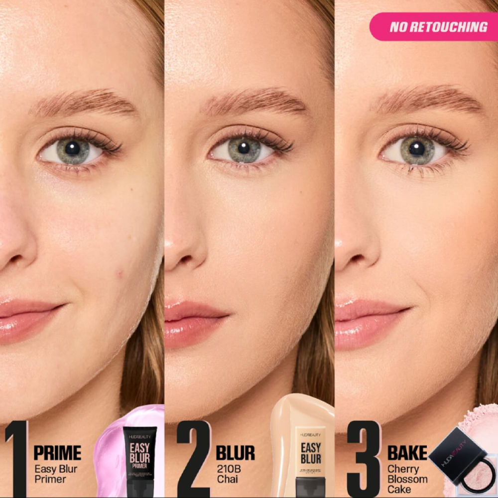 Easy Blur Foundation Shade Chai 210B from Huda Beauty 30ml - Cosmetics  Store - Your best choice in makeup ,skincare and Perfume